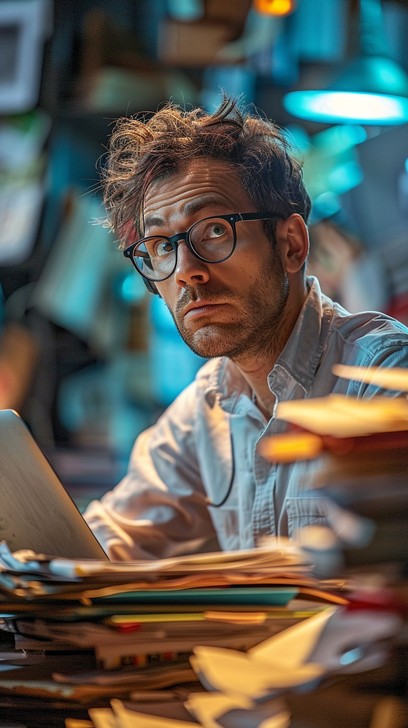 Free Man studying intensely Image - Man, Glasses, Studying | Download ...