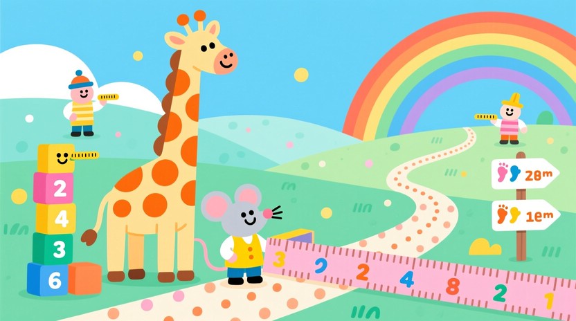 Distance Measuring Device Cartoon Free Measuring Fun Adventure Image - Children, Illustration ...