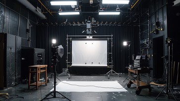 Free Studio Setup Scene Image - Studio, Lighting, Technician | Download ...