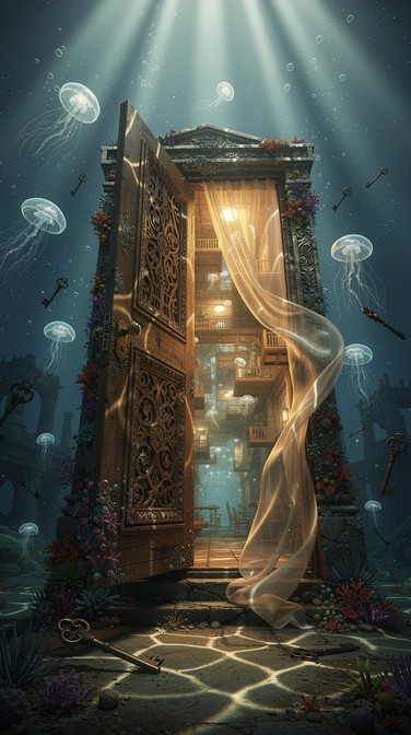 Free Underwater Portal Mystery Image - Underwater, Surreal, Door ...