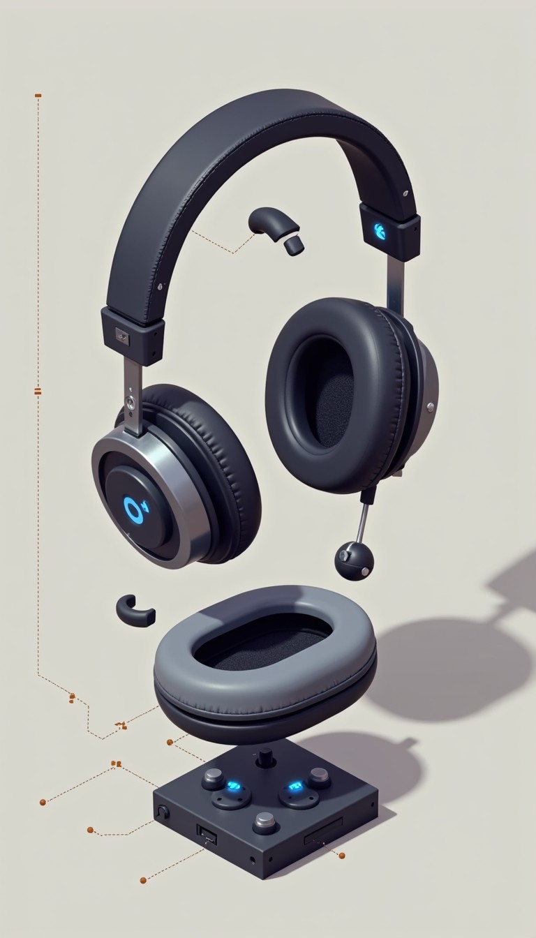 Free Deconstructed Headphones View Image - Headphones, Deconstructed ...