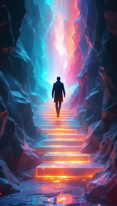 Free Ascending Through Dimensions Image - Silhouette, Transformation ...