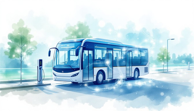 Ev Bus Graphics Free Future Bus Glows Image - Electric, Bus, Sustainable | Download at ...