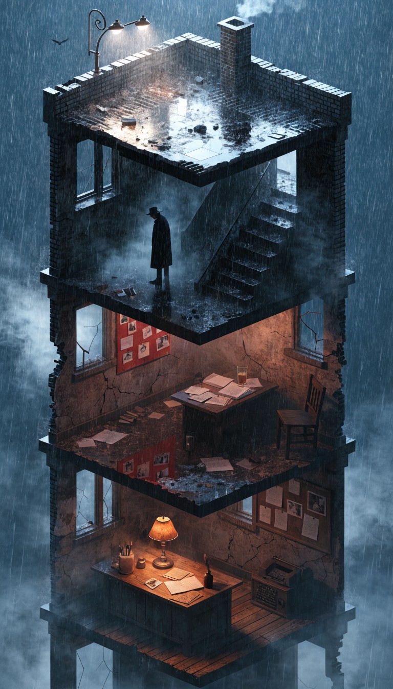 Free Noir Detective Building Image - Isometric, Detective, Noir ...