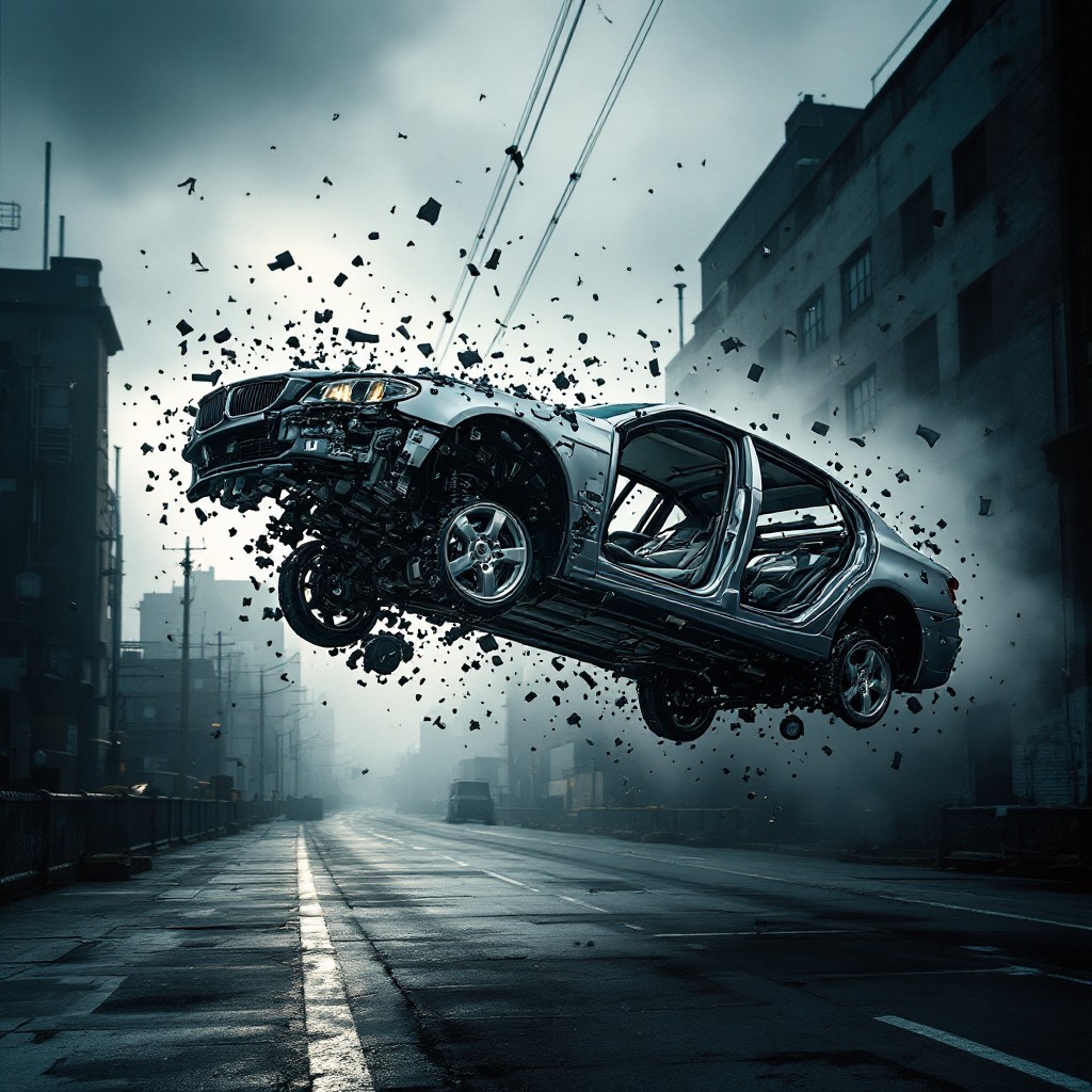 Free Midair Vehicle Disintegration Image | Download at StockCake