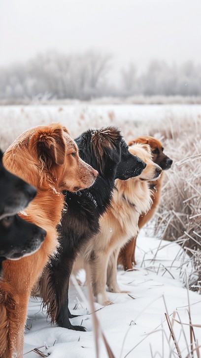 Dogs In Snow Free Dog in Snow Image - Dog, Snow, Winter | Download at StockCake