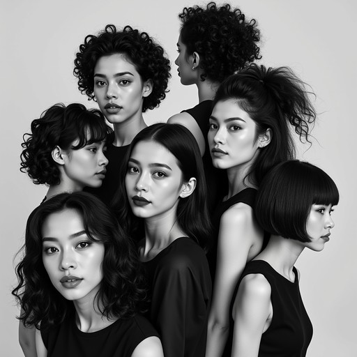 Multiple Hair Free Diverse hairstyle showcase Image | Download at StockCake