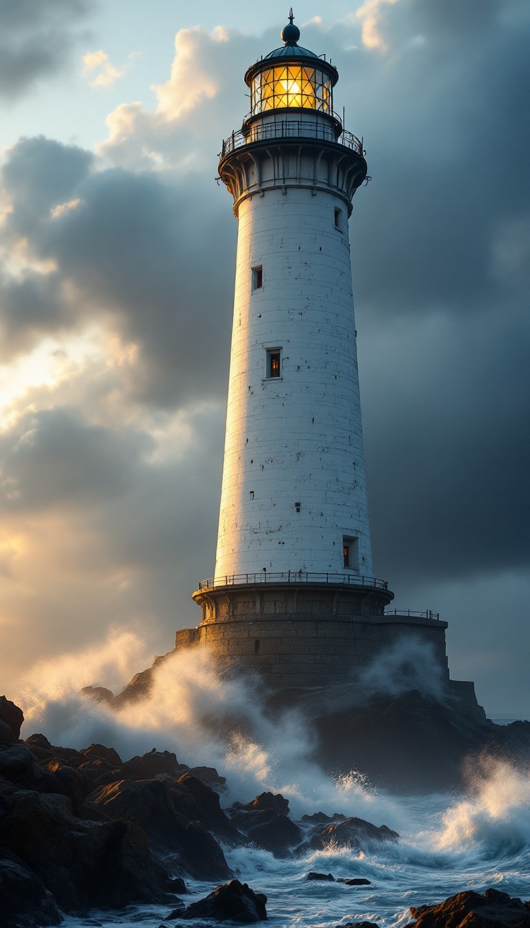 Lighthouse Only Image Free Lighthouse Guards Coast Image - Lighthouse, Waves, Storm ...