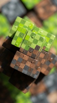 Download Pixelated Wooden Cubes Image - Blocks, Wooden, Pixelated ...