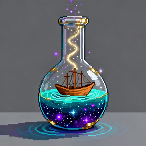 Free Cosmic Ship Transformation Image - Pixel, Retro, Flask | Download ...