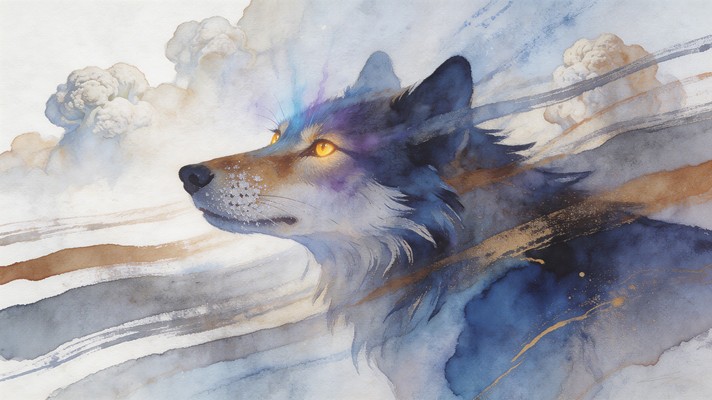 Free Abstract Blue Wolf Image - Wolf, Watercolor, Abstract | Download ...