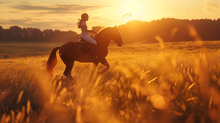 Free Equestrian Flower Field Image - Equestrian, Flowers, Field ...