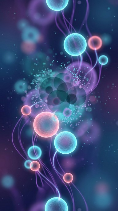 Free Glowing Cellular Network Image - Abstract, Biological, Cellular ...