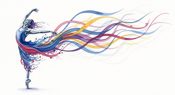 Free Dance In Color Image - Ballet, Watercolor, Dance | Download at ...