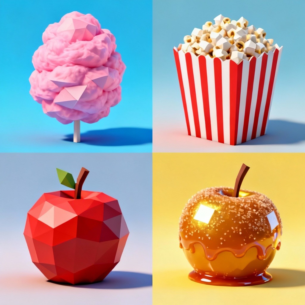 Free Stylized Sweet Treats Image - Carnival, Cotton, Candy | Download ...