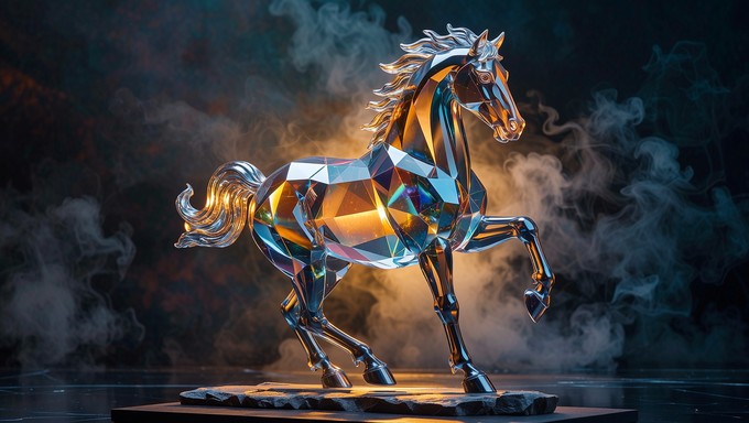 Free Crystal Horse Sculpture Image - Horse, Crystal, Glass | Download ...