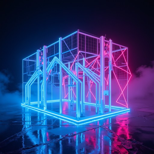 Neon Struture Free Neon Geometric Framework Image - Neon, Geometric, Blue | Download ...