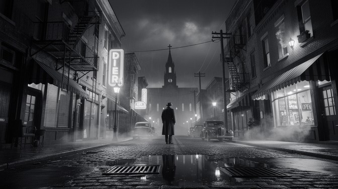 Free Noir City Night Image - City, Urban, Night | Download at StockCake