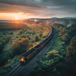 Free Sunset Train Journey Image - Train, Sunset, Landscape | Download ...