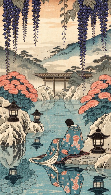 Ukiyo E Rocks Free Japanese Dragonfly Art Image - Dragonflies, Japanese, Ukiyo-e ...