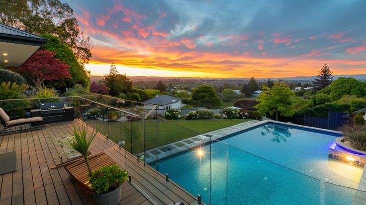 Pool Side Viewing Free Sunset Poolside View Image - Sunset, Pool, Relaxation | Download ...