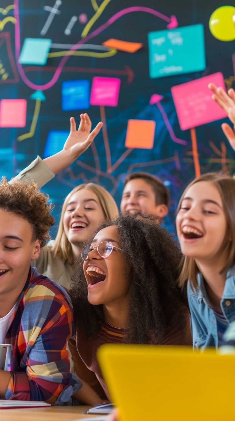Student Friendly Free Joyful Classroom Interaction Image - Students, Classroom ...