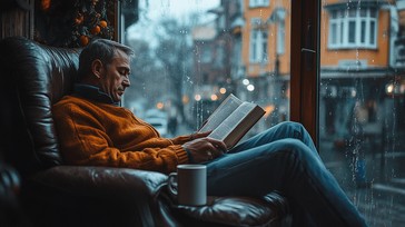 Read On Window Free Reading by Window Image - Reading, Window, Man | Download at StockCake