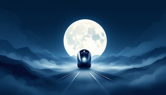 Moonlight Bridge Train Free Moonlit Train Journey Image - Train, Moon, Night | Download at ...