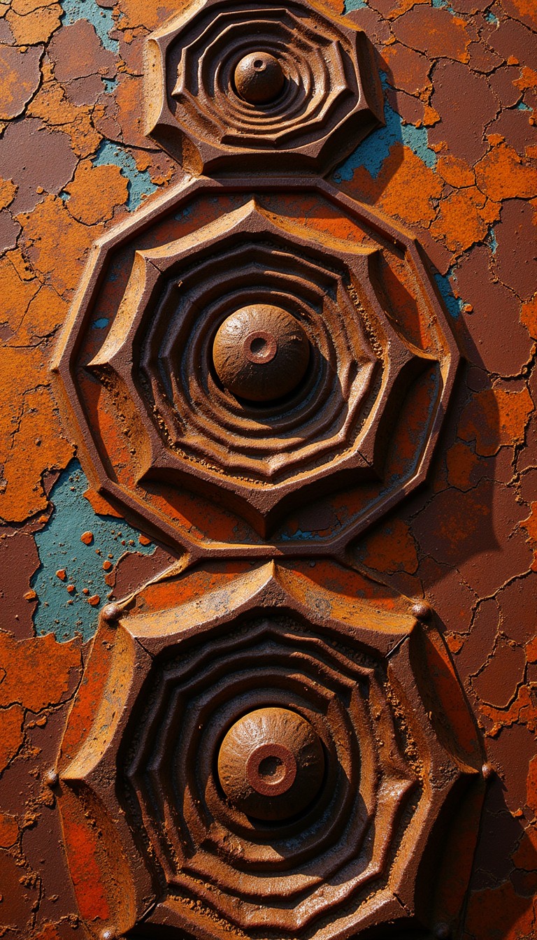 Free Concentric Rust Circles Image Rust Concentric Oxidation