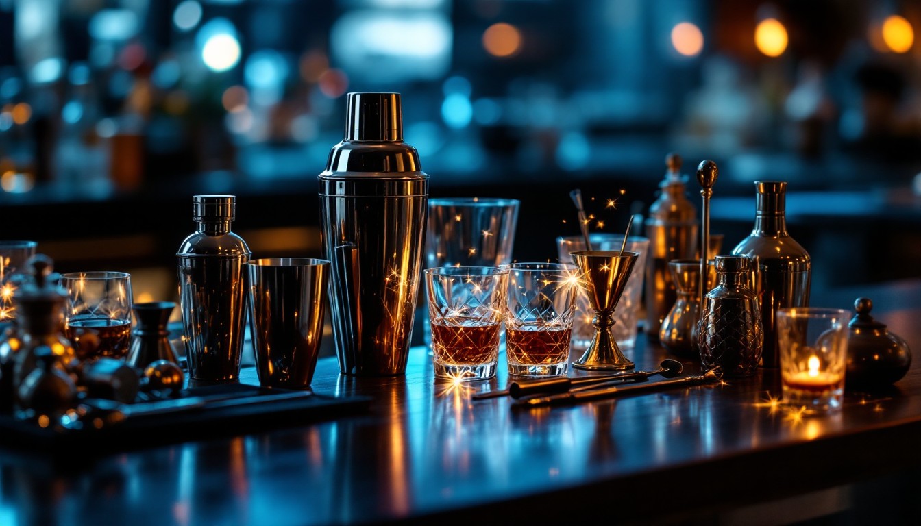 Free Elegant Bar Setup Image - Bartending, Mixology, Shaker | Download ...