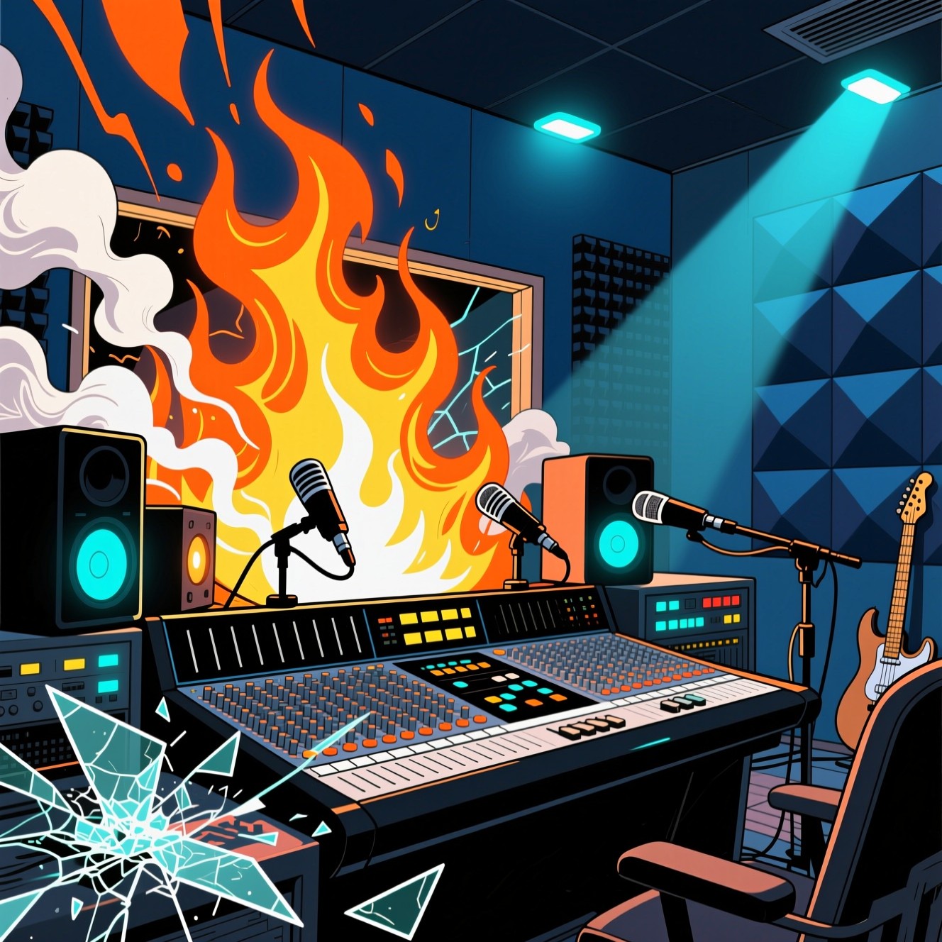 Free Studio Flames Burning Image - Anime, Manga, Illustration ...