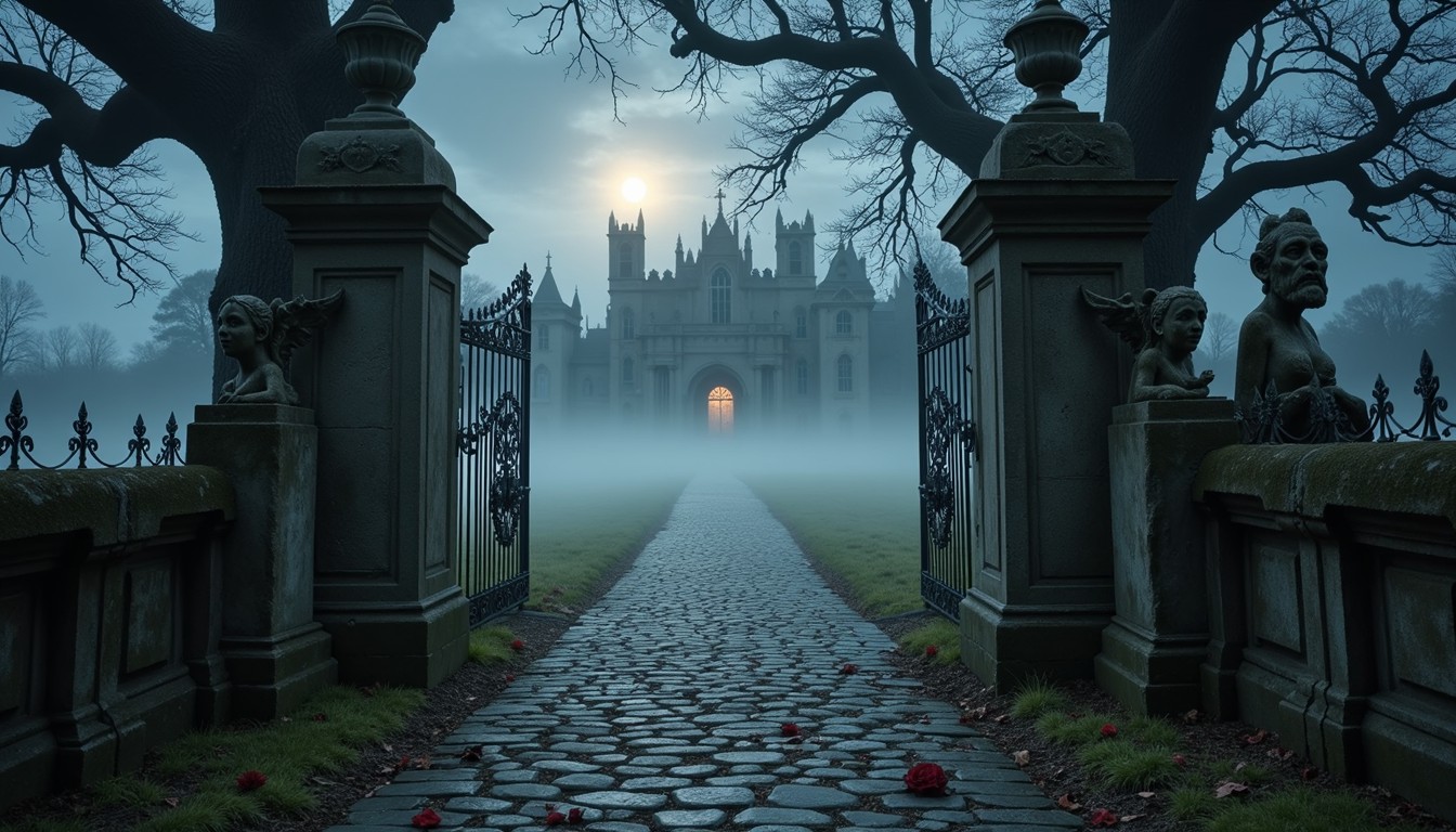 Free Haunted Manor Path Image - Gothic, Manor, Path | Download at StockCake