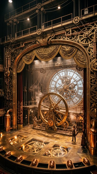 Free Mechanical Clockwork Theater Image - Steampunk, Theater, Stage ...