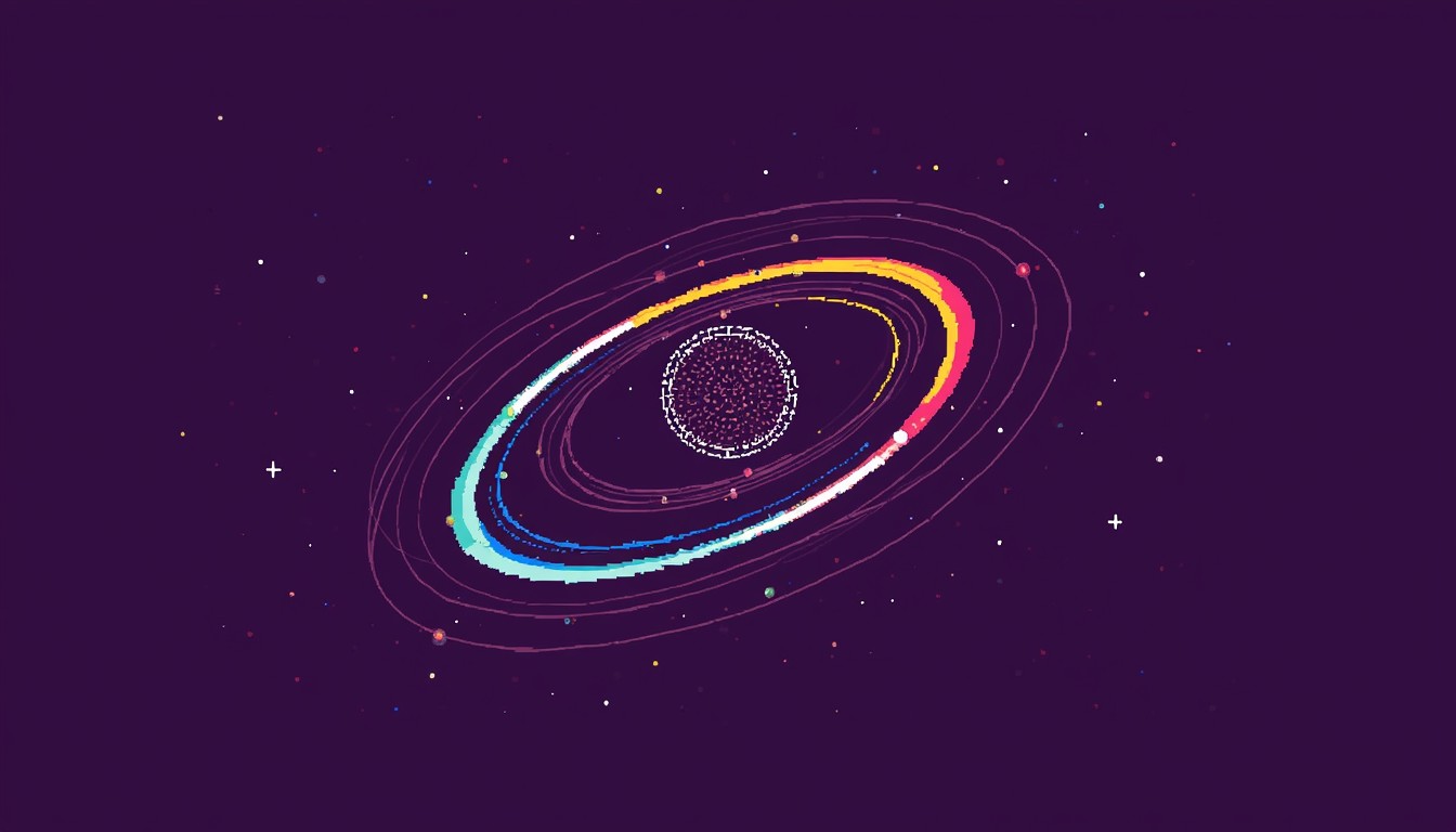 Free Cosmic Pixel Rings Image - Pixel, Cosmic, Orbital | Download at ...