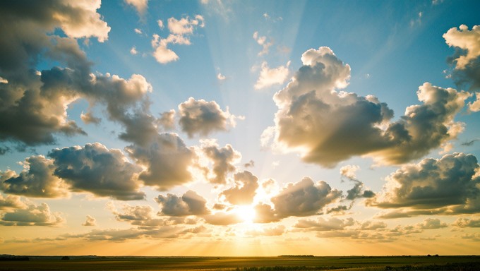 Free Radiant Sunset Clouds Image - Sunset, Clouds, Sky | Download at ...