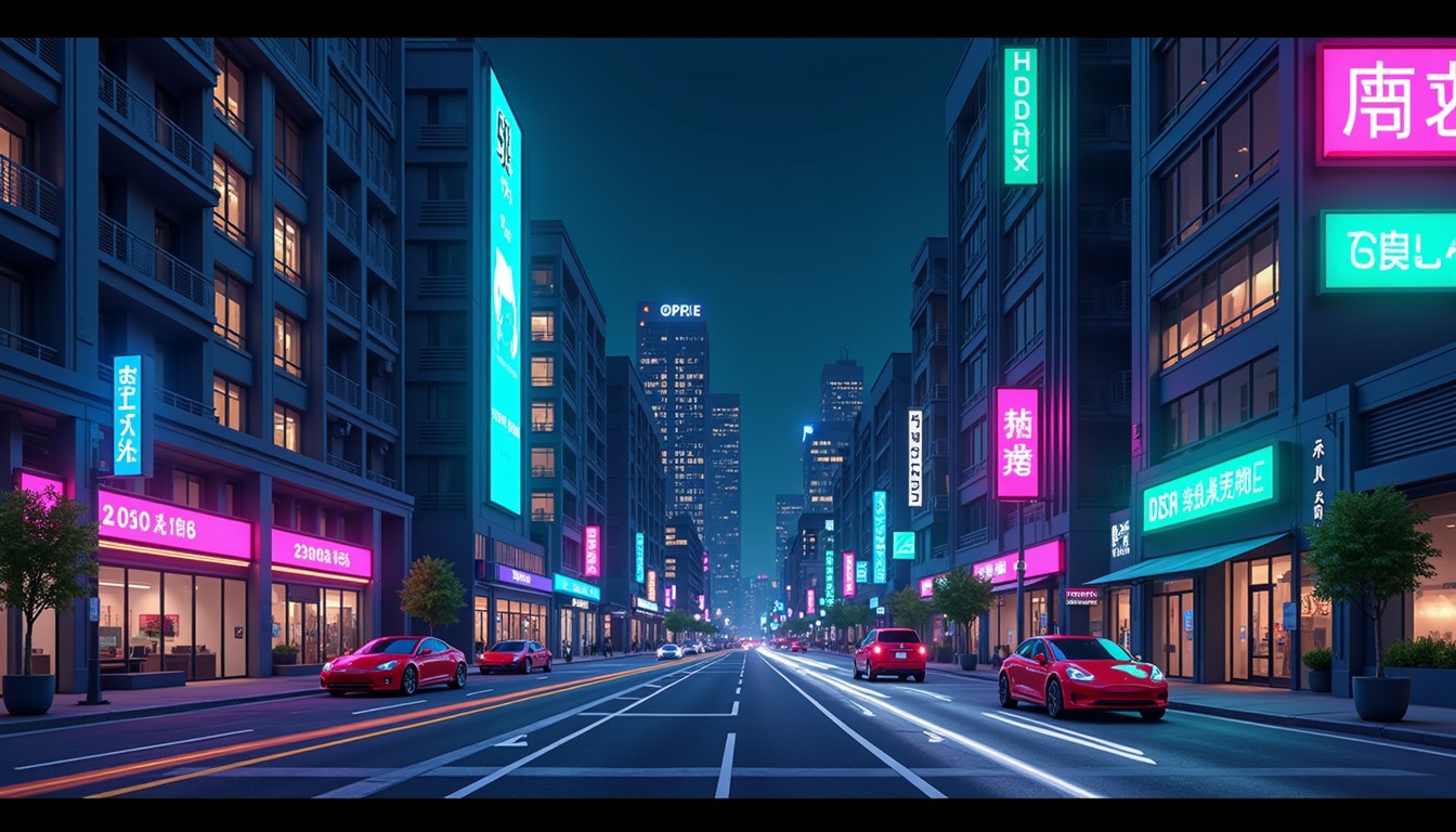 Free Cyberpunk City Lights Image - Urban, Neon, Night | Download at ...
