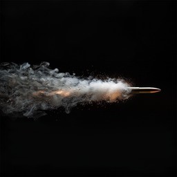 Free Fiery Bullet Flight Image - Bullet, Smoke, Fire | Download at ...