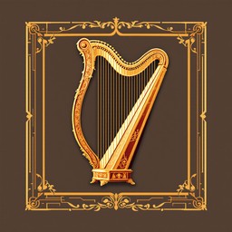 Free Golden Harp Elegance Image - Harp, Pixel, Golden | Download at ...