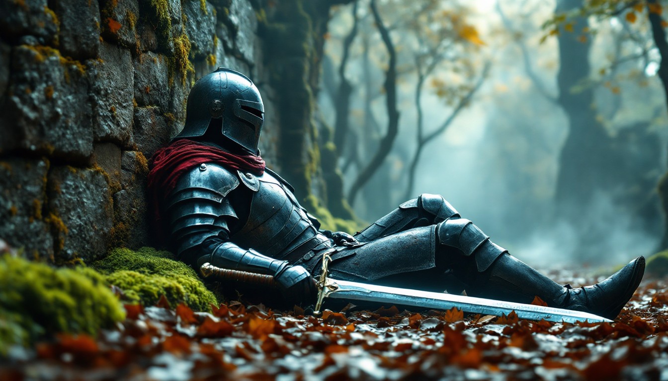 Free Warrior's Forest Rest Image - Warrior, Knight, Armor | Download at ...