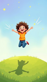 Free Whimsical Childhood Joy Image - Joyful, Leaping, Child | Download ...