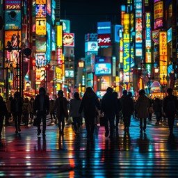 Free Bustling City Night Image - City, Night, Lights | Download at ...