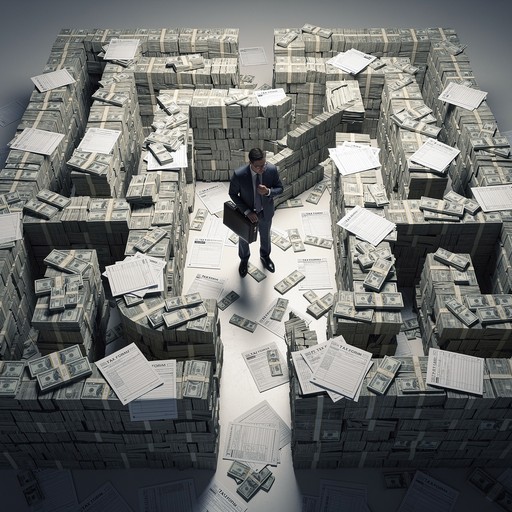 Tax Labyrinth Free Financial Maze Trap Image - Maze, Money, Tax | Download at StockCake
