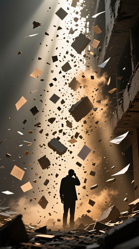 Free Falling Debris Moment Image - Concrete, Falling, Demolition ...