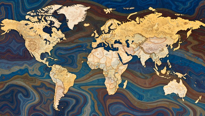 Unique Abstract Maps Free Abstract Travel Map Image - Abstract, Journey, Map | Download at ...