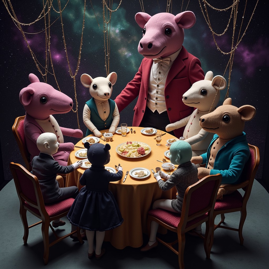 Free Cosmic Tea Party Image - Surreal, Fantasy, Animals | Download at ...