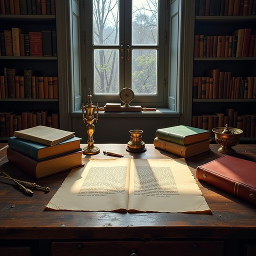 Study High Resolution Free Illuminated Academic Study Image - Scholarly, Books, Library ...