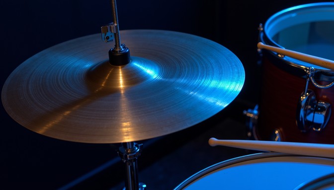 Free Illuminated Blue Cymbal Image | Download at StockCake