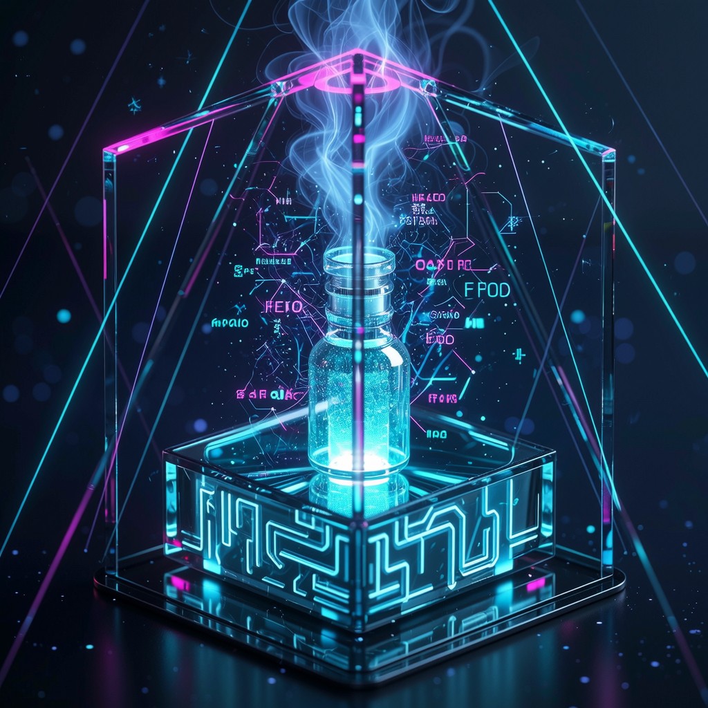 Free Cybernetic Potion Core Image - Cyberpunk, Elixir, Teal | Download ...