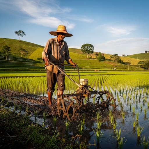 Free Farmer Tills Land Image - Farmer, Agriculture, Rice | Download at ...