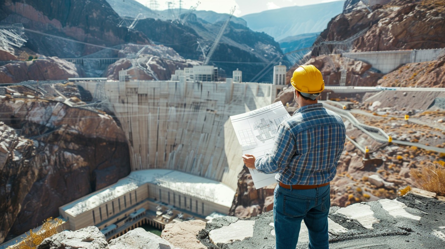 Engineer Camerman Open Free Engineer Overlooking Dam Image - Engineer, Dam, Construction ...